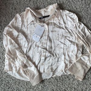 Zara silk button up